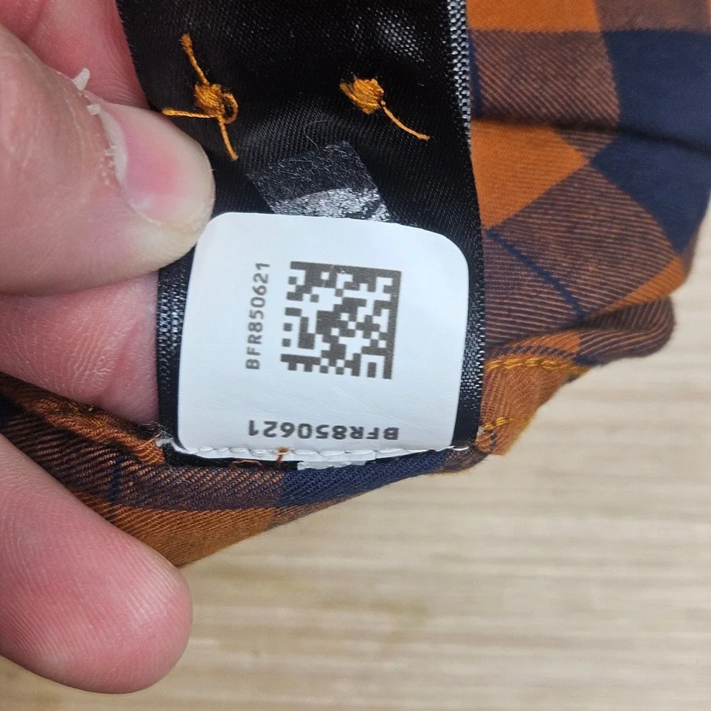 The North Face Button Down Mens XXL Brown Plaid Long Sleeve Outdoor Hiking Shirt